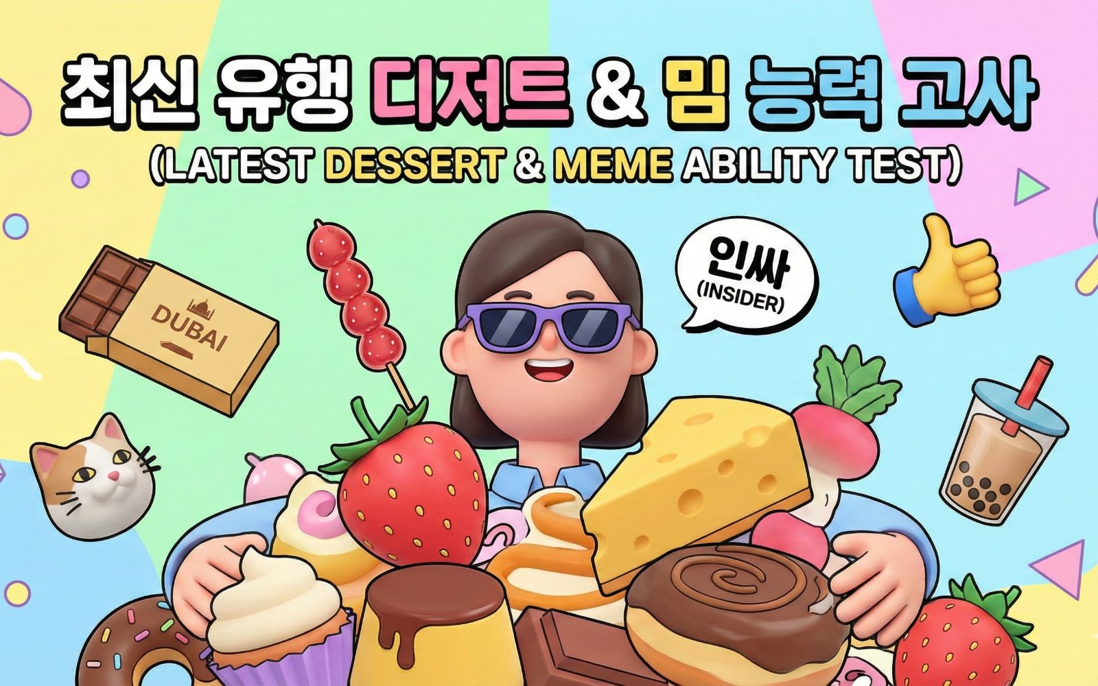 최신 트렌드 디저트 & 밈 능력 테스트