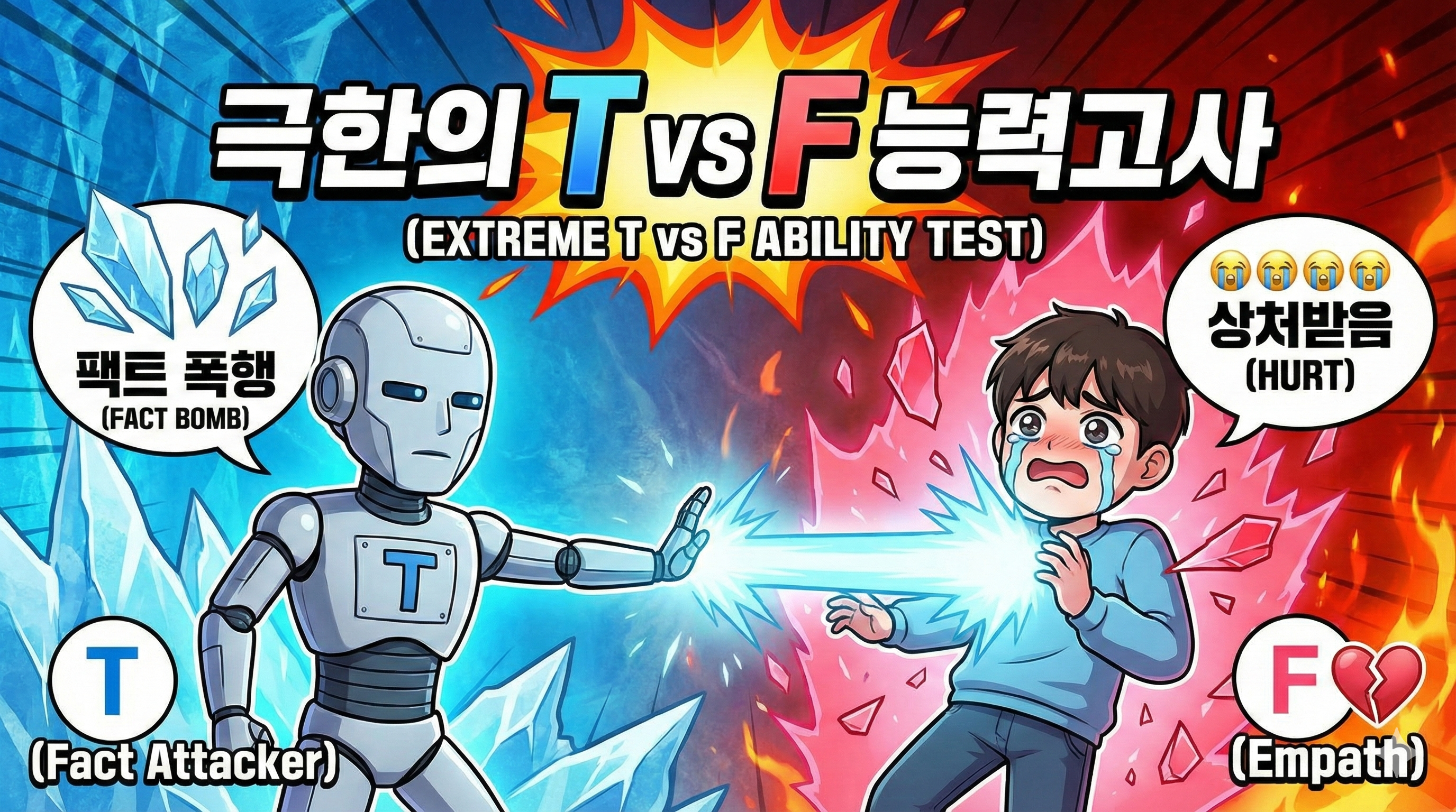 극한 T vs F(공감/사실중심) 능력 테스트