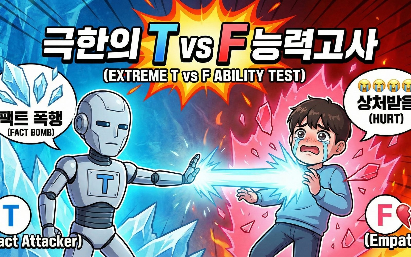 극한 T vs F(공감/사실중심) 능력 테스트